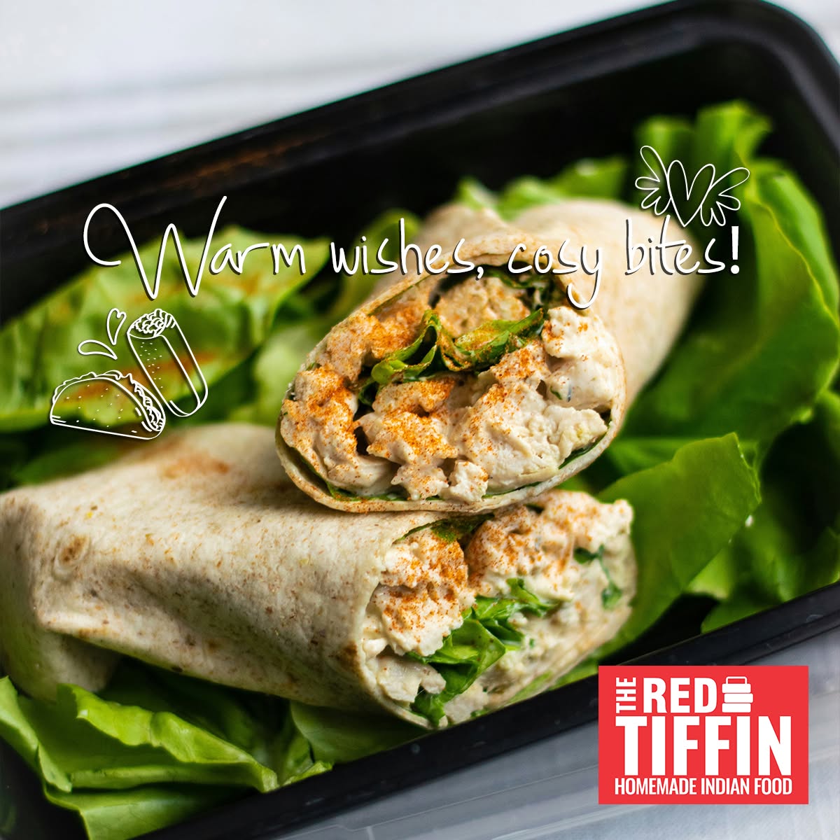 Tasty Shawarmas Served at Red Tiffin Takeaway in Glasgow